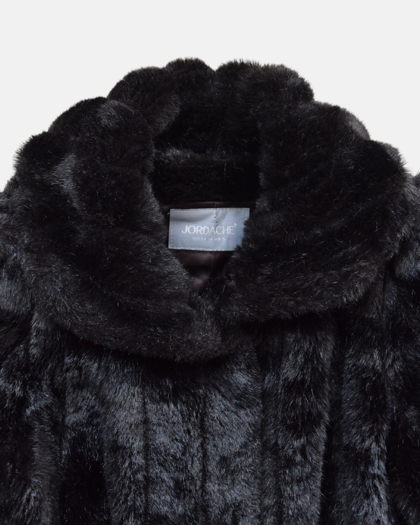 80s Jordache Vintage Faux Fur Coat in Brown