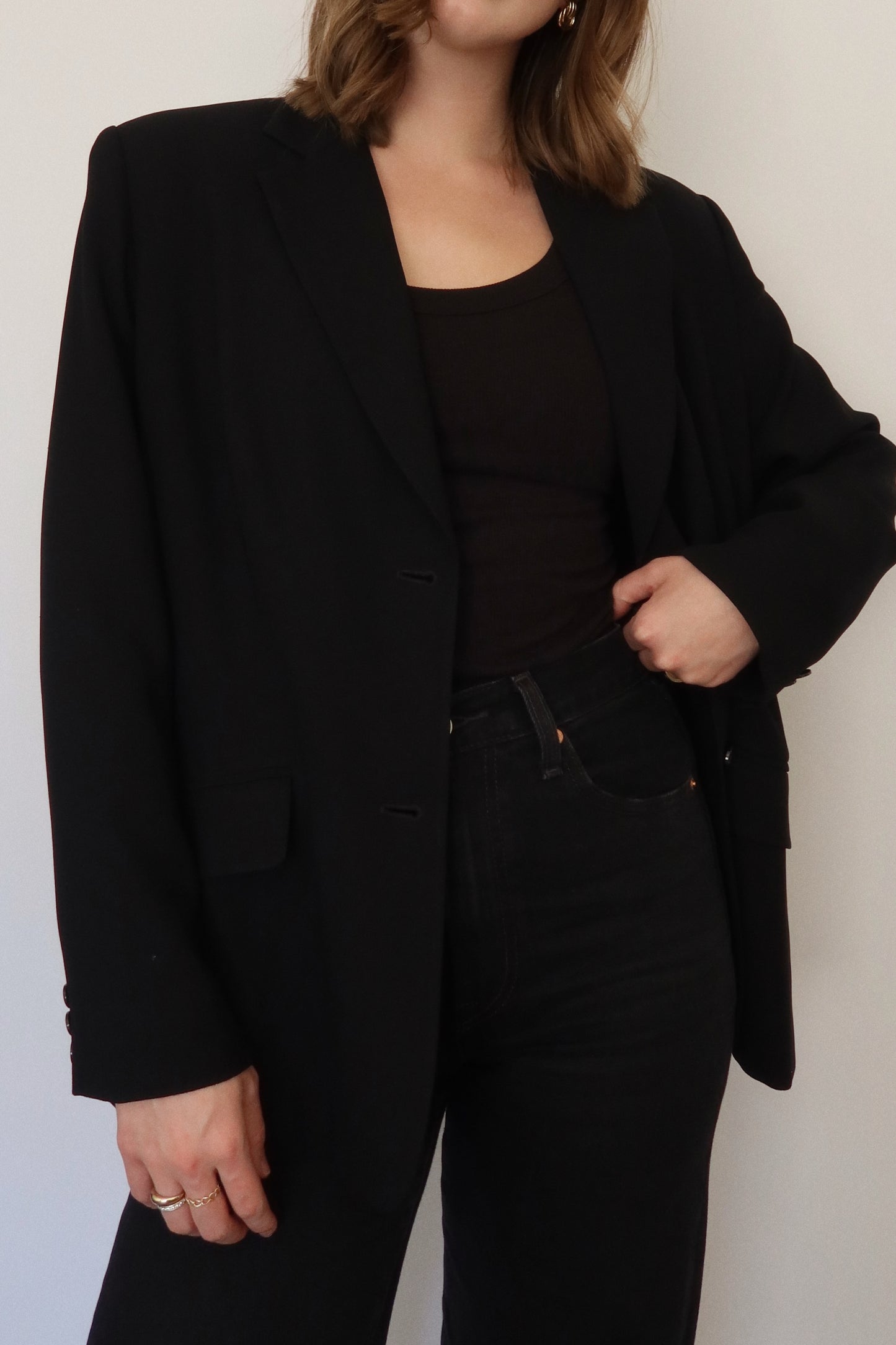 Flowy Blazer in Black