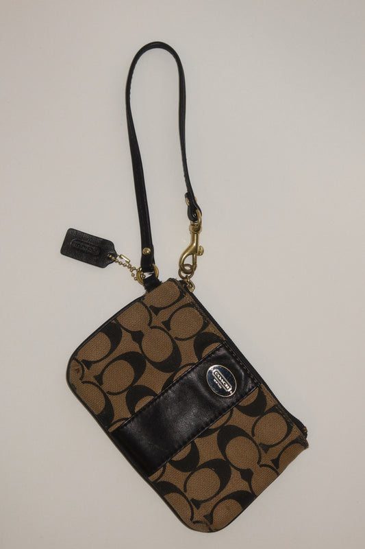 Coach Monogram Wristlet