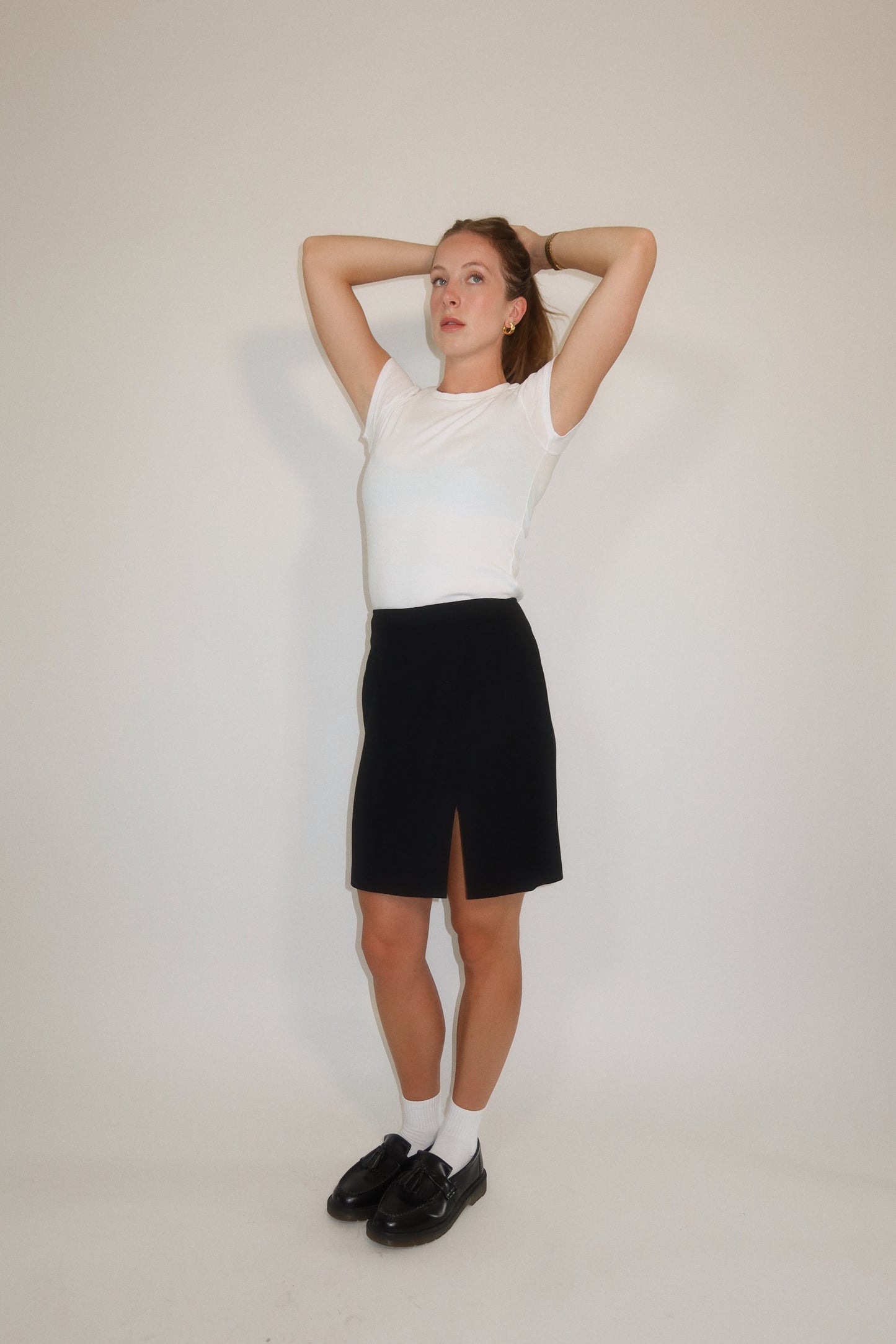 Classico Slit Mini Skirt