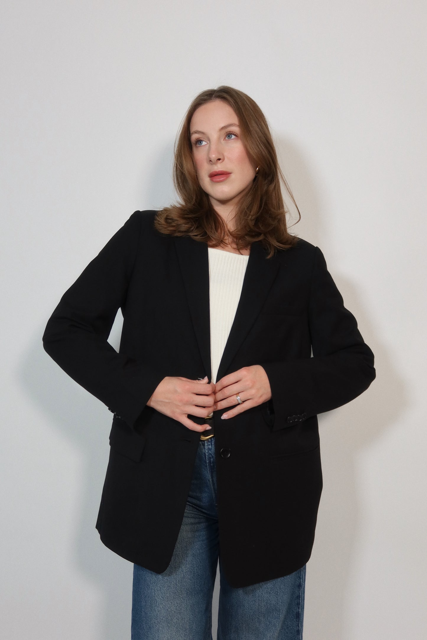 Everlane Classic Oversized Blazer in Black